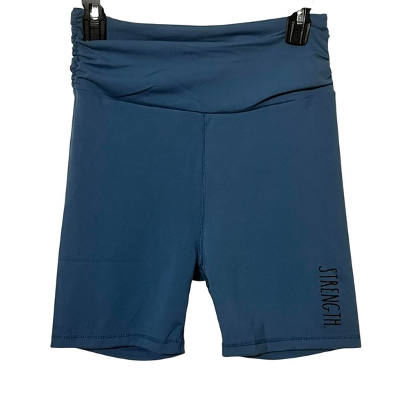 Rae Dunn Pants - Rae Dunn “Strength” Pulse Bike Shorts Size Medium Slate Blue New